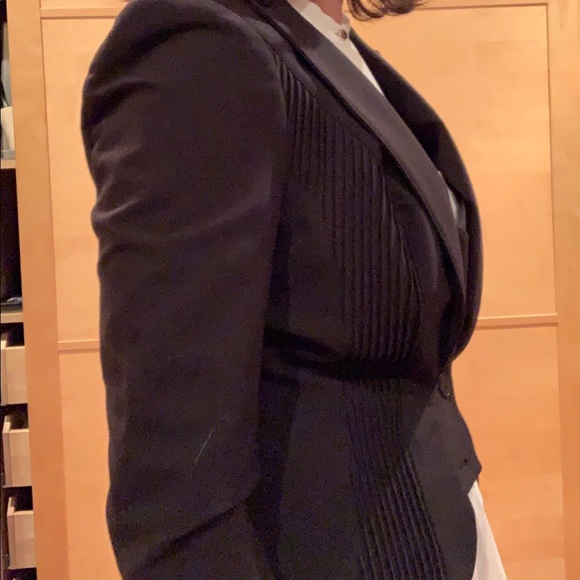 Bebe black tuxedo-inspired blazer - Picture 4 of 7